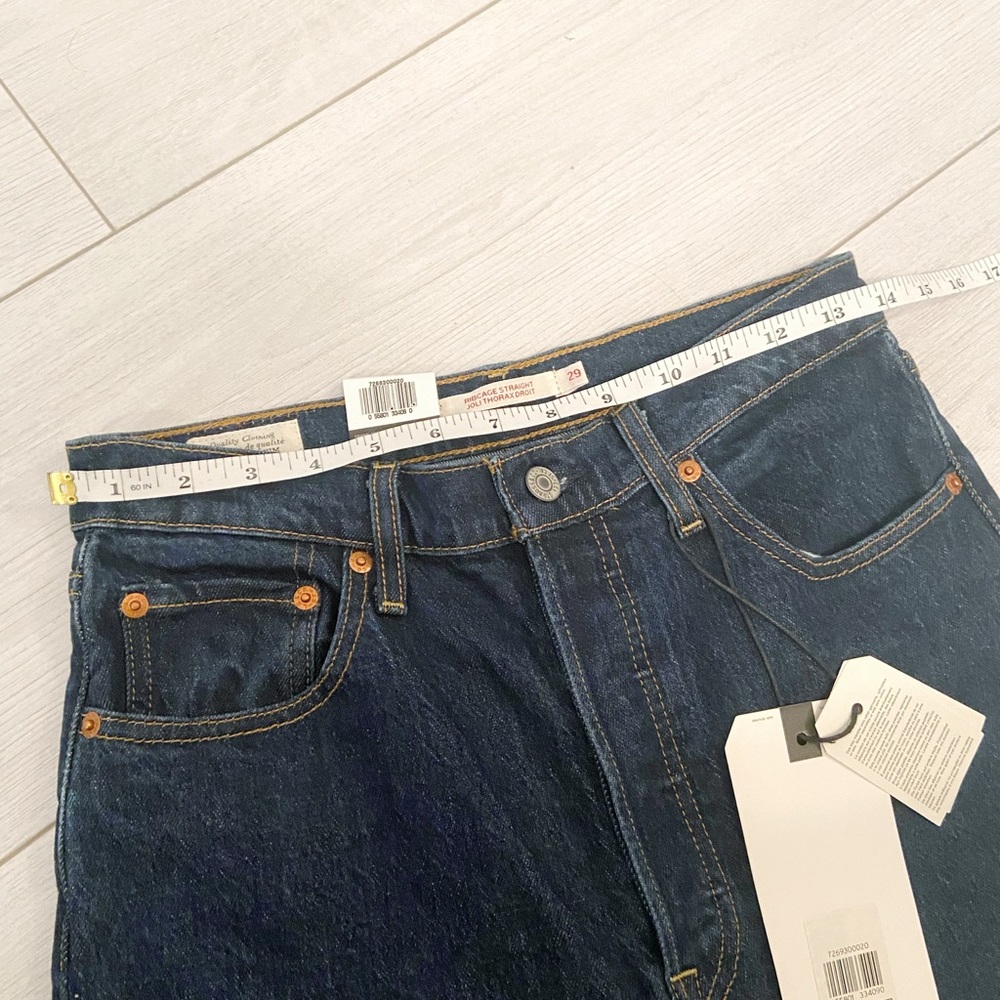 NWT Levi’s rib cage straight ankle dark wash - Picture 9 of 13